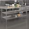 Flash Furniture 72 x 30 Stainless 2 Shelf Table with Backsplash NH-WT-GU-3072BSP-GG - alternate 1